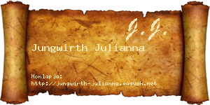 Jungwirth Julianna névjegykártya